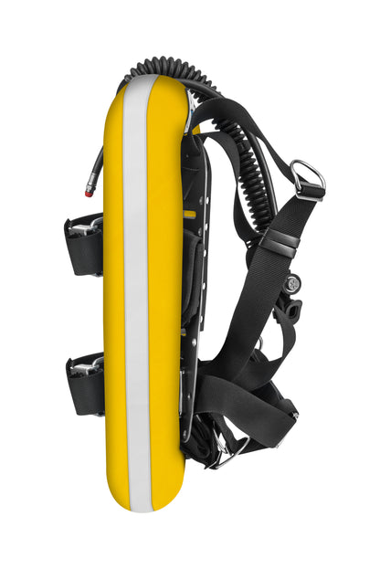 סט מאזן צלילה דגם SEAL ELIT עם פלטת גב מאלומיניום, מיכל יחיד ביכולת הרמה של 25 ליברות