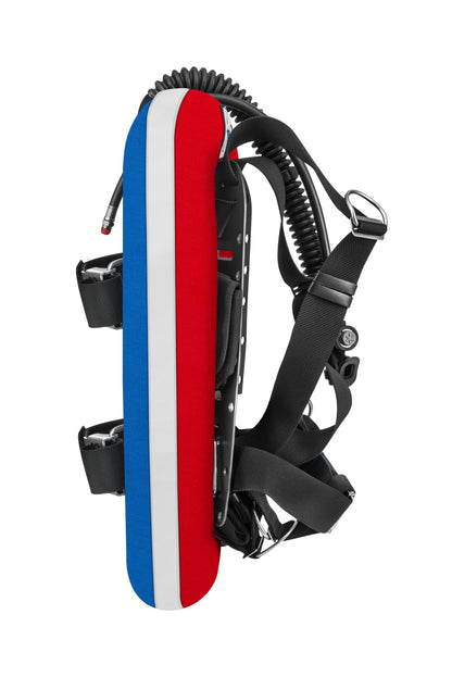 סט מאזן צלילה דגם SEAL STANDARD עם פלטת גב מאלומיניום, ריפוד גב וכתפיים, מיכל יחיד ביכולת הרמה של 30 ליברות