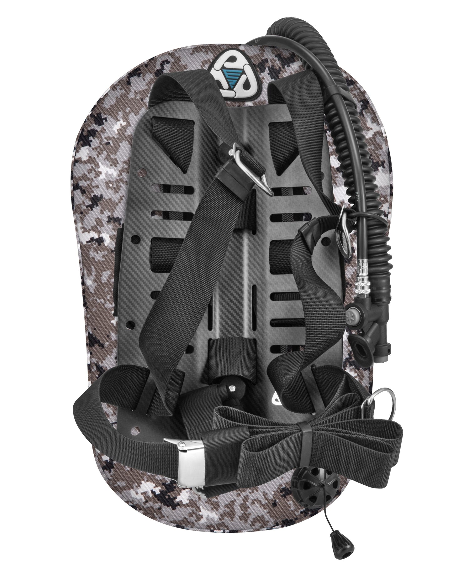 סט מאזן צלילה דגם SEAL עם פלטת גב מקרבון, מיכל יחיד ביכולת הרמה של 30 ליברות