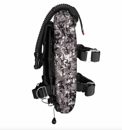 סט מאזן צלילה דגם SEAL ELIT עם פלטת גב מאלומיניום, מיכל יחיד ביכולת הרמה של 25 ליברות