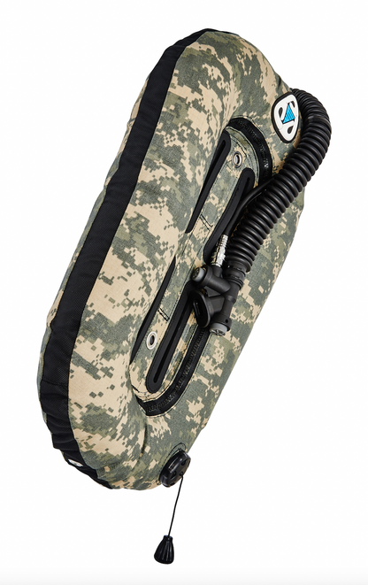 סט מאזן צלילה דגם SEAL ELIT עם פלטת גב מאלומיניום, מיכל יחיד ביכולת הרמה של 25 ליברות