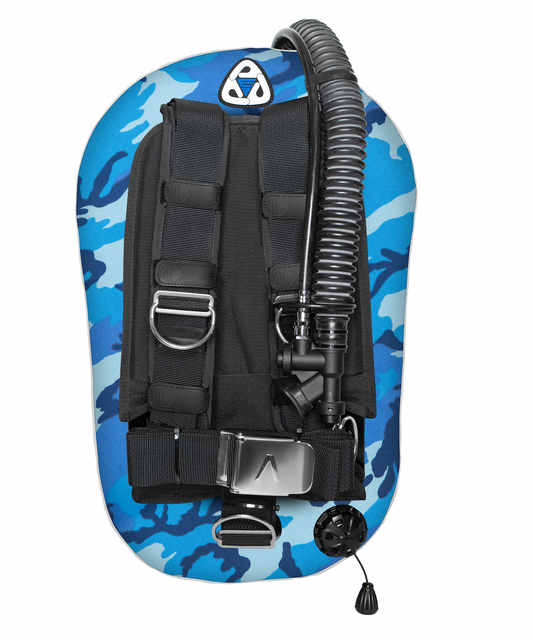 סט מאזן צלילה דגם SEAL STANDARD עם פלטת גב מאלומיניום, ריפוד גב וכתפיים, מיכל יחיד ביכולת הרמה של 30 ליברות