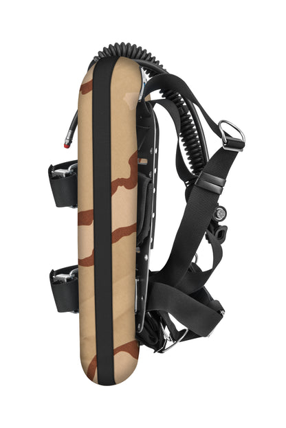 סט מאזן צלילה דגם SEAL ELIT עם פלטת גב מאלומיניום, מיכל יחיד ביכולת הרמה של 25 ליברות