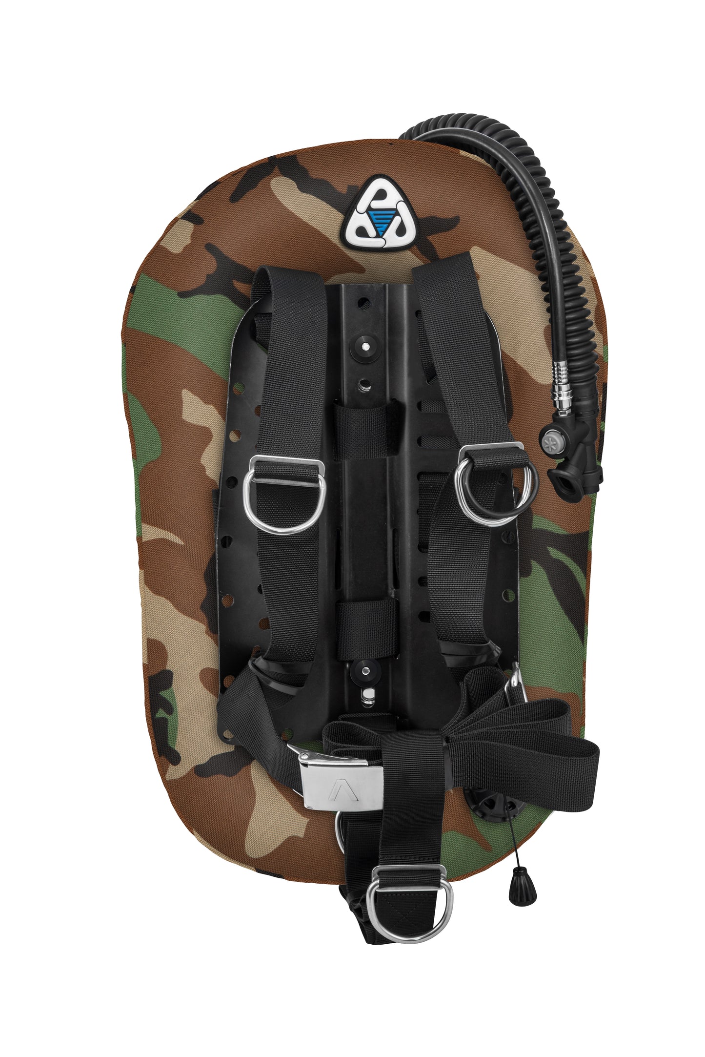 סט מאזן צלילה דגם SEAL ELIT עם פלטת גב מאלומיניום, מיכל יחיד ביכולת הרמה של 25 ליברות