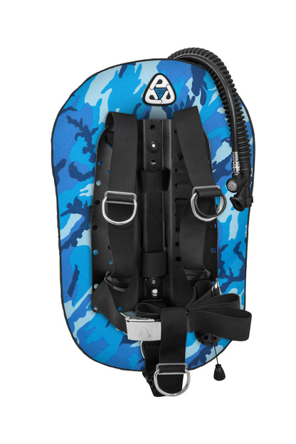 סט מאזן צלילה דגם SEAL ELIT עם פלטת גב מאלומיניום, מיכל יחיד ביכולת הרמה של 25 ליברות