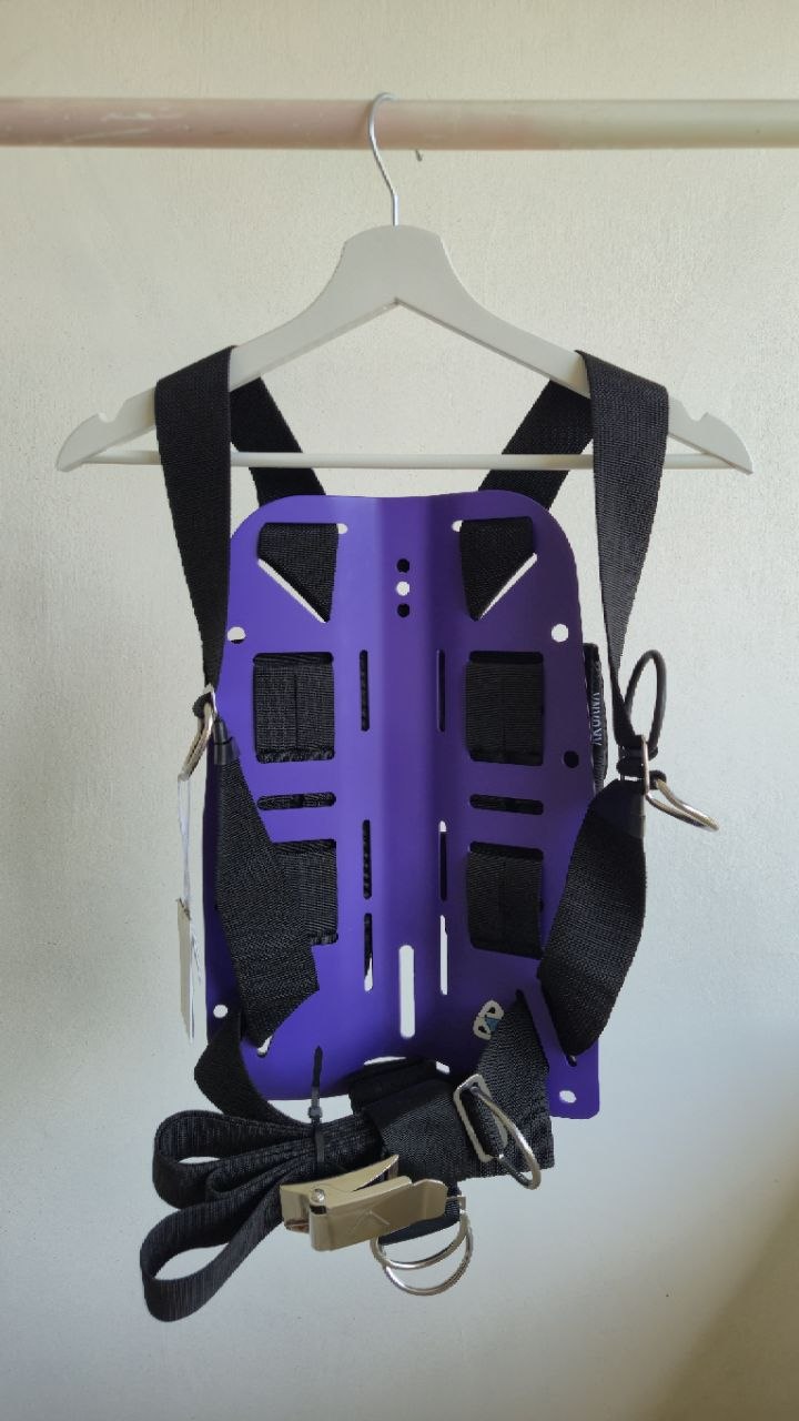 HeroDiver Harness with Carbon Fiber Backplate - Purple Front